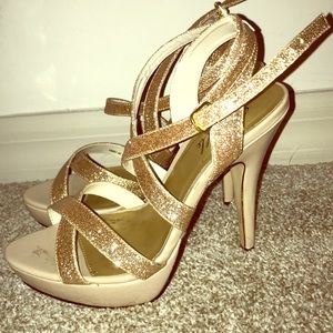 Strappy Rose Gold Heels